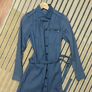 Elie Tahari blue shirt dress